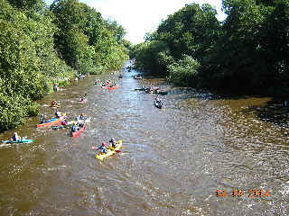 Start of 'Jungle': 5 miles of winding river in trees.