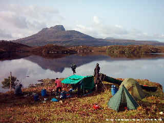 Cracking morning. Stac Pollaidh over Loch Sionascaig.