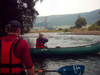 River Tay - Low water better for solo, but still OK for doubles.