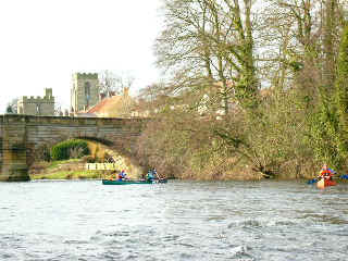 River Ure, West Tanfield, 1 mile above Sleningford Mill- good put in for intro before Slenningford. Beware nasty weir 500m
