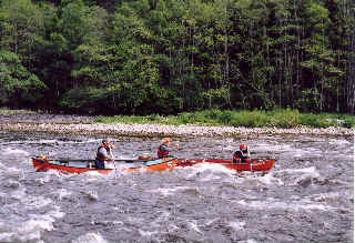 Nice grade 2 for ferry gliding and surfing below Ballindalloch- River Spey.