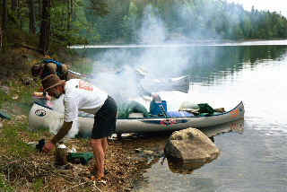 Lunch stop near the Osprey nesting Island.