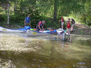 After the plan- a 50m portage- and a lot of bich pollen