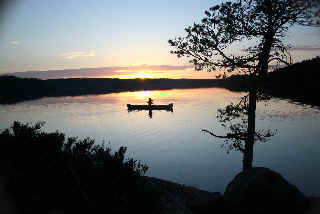 That lone paddler