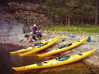 Brew stop. Kayaks are nice and comfortable.